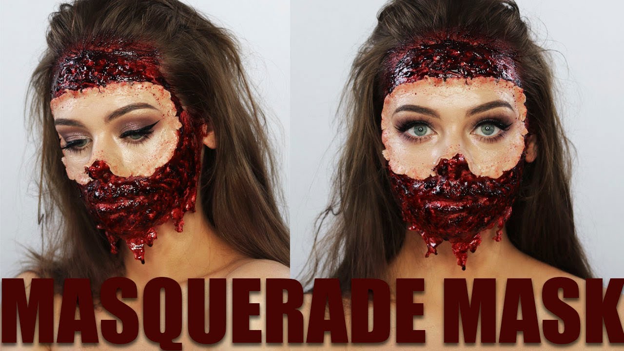 MASQUERADE FLESH MASK Halloween SFX Makeup Tutorial