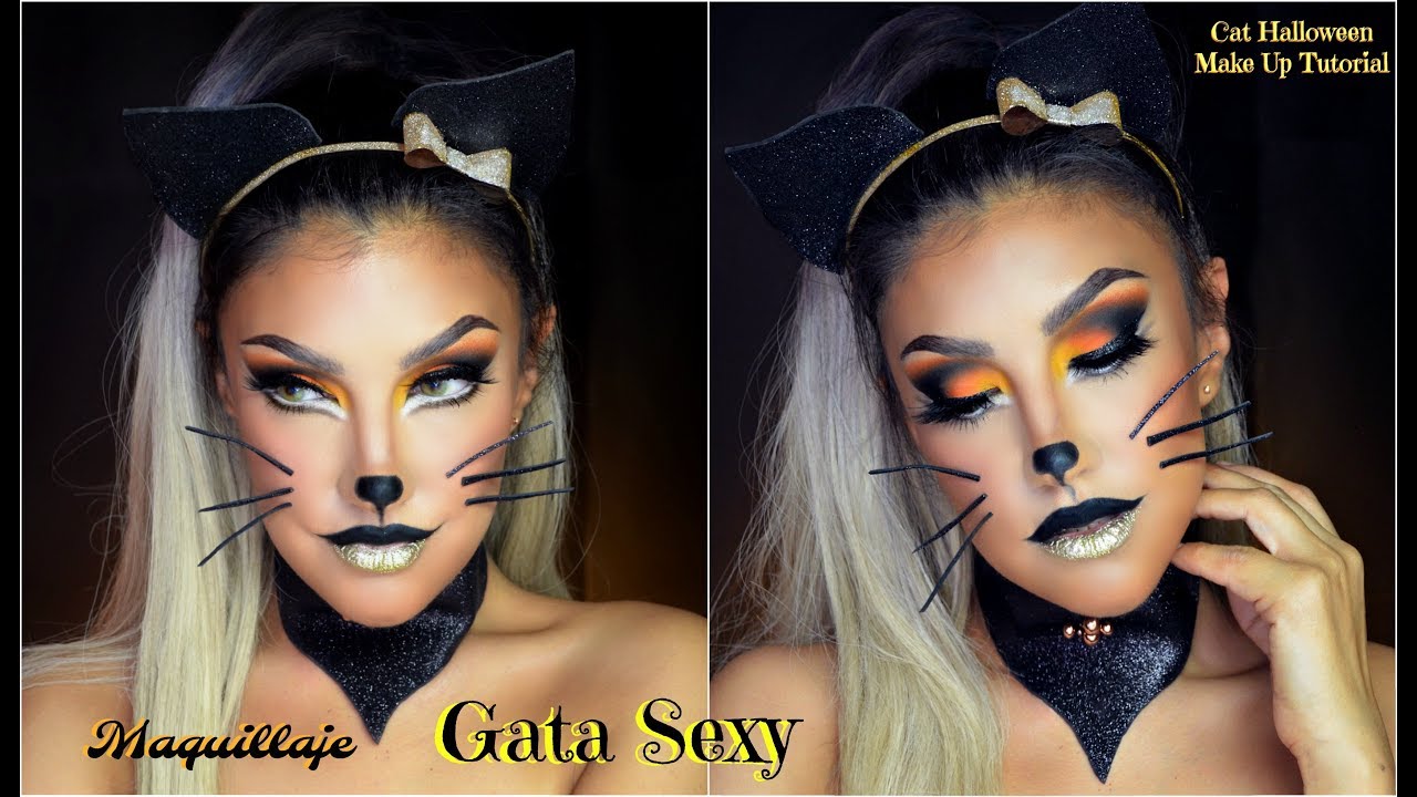 🎃Maquillaje de GATA /🐱SEXY CAT Halloween makeup tutorial | auroramakeup
