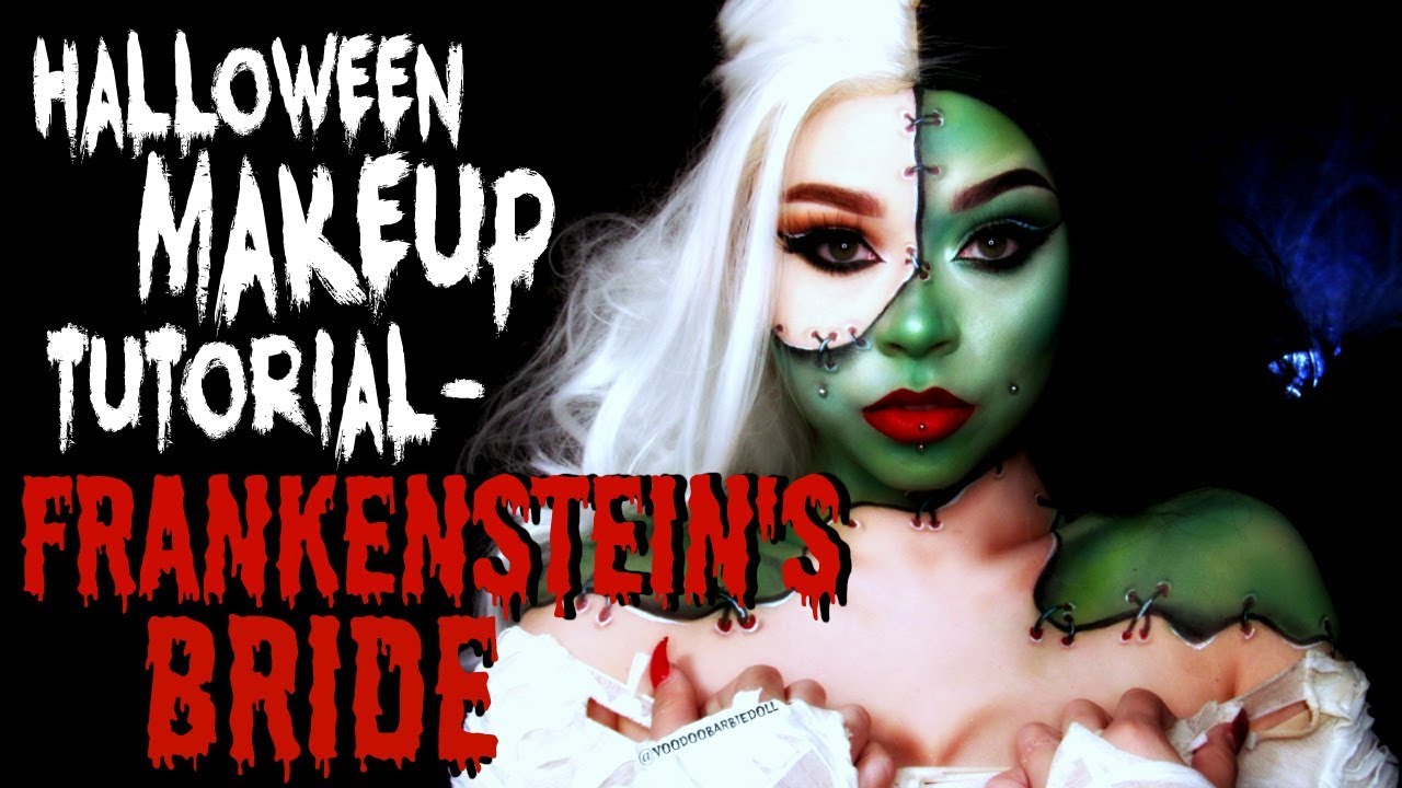 Bride of Frankenstein Halloween Makeup Tutorial | Sydney Nicole