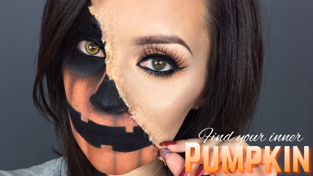 Pumpkin face halloween tutorial l GIVEAWAY with Sally Beauty 2016