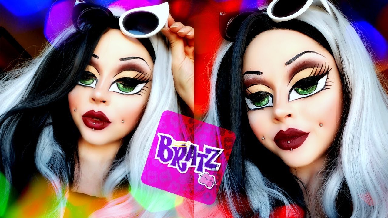 Goth BRATZ Doll Makeup Transformation