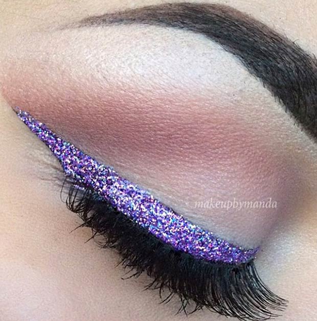 Purple Glitter Eyeliner