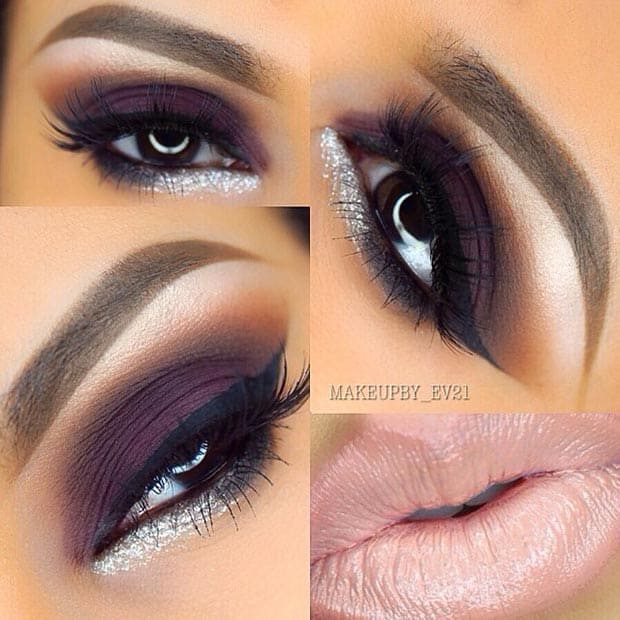 Purple Matte Smokey Eye for Brown Eyes