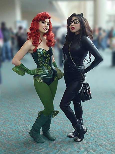 Poison Ivy Catwoman Halloween BFF Costume Idea
