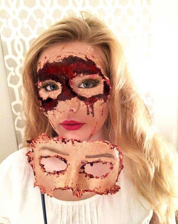 Scary Flesh Mask Idea for Halloween