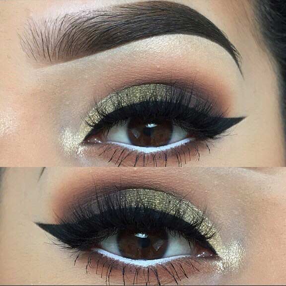 Olive Green Smokey Eye for Brown Eyes