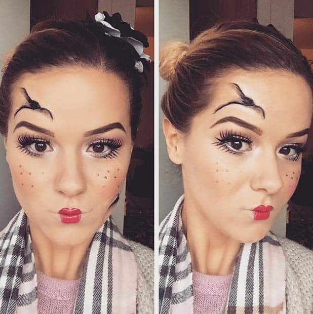 Cute Doll Makeup for Pretty Halloween Makeup Ideas
