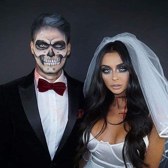 best halloween couples costume sexy bride and groom