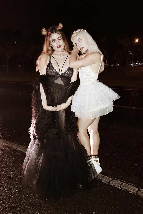 Black and White Costumes for BFFs