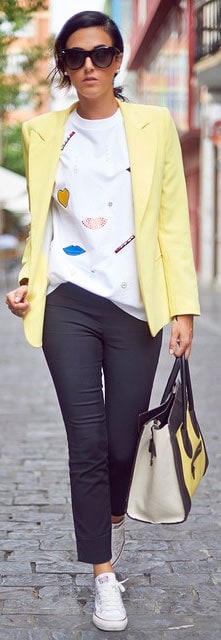 Black and Yellow Spring Outfit