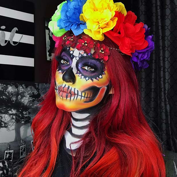 Bold and Bright Makeup Idea