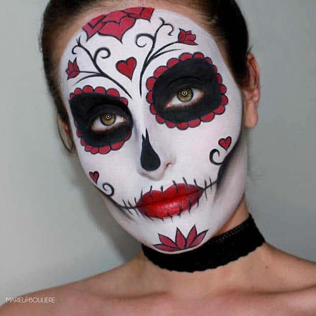 Bold Sugar Skull Makeup