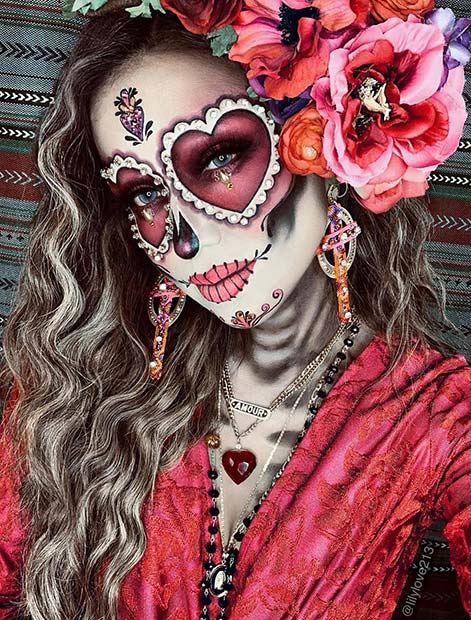 Bold Sugar Skull Halloween Costume