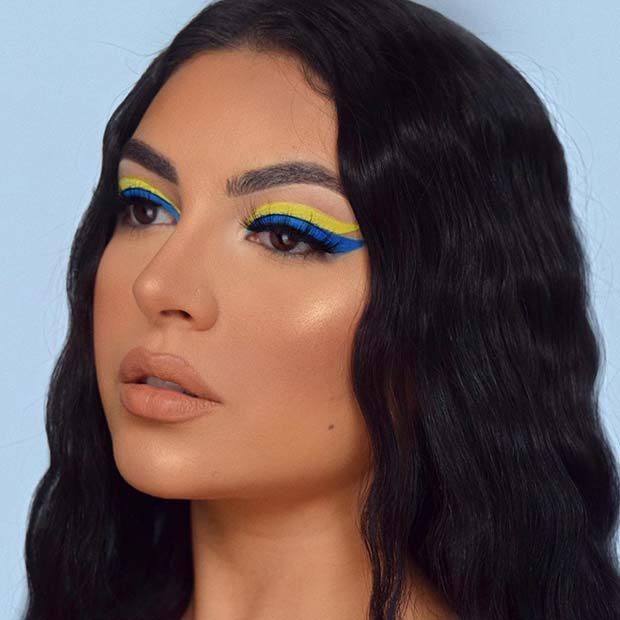 Bold Yellow and Blue Eyes