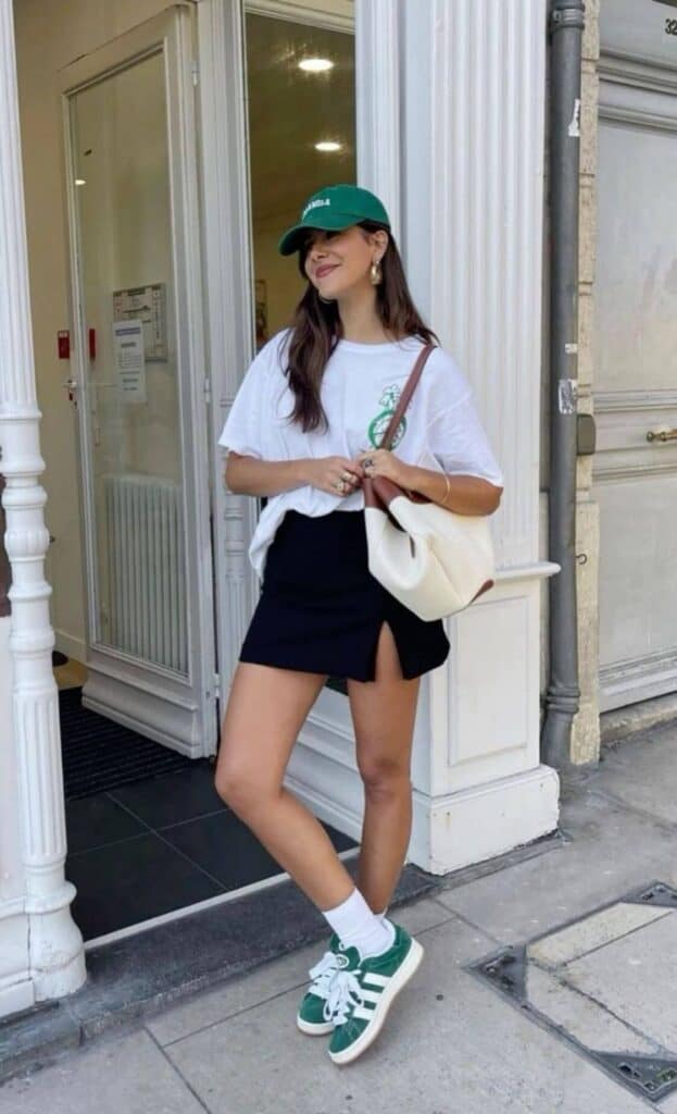 casual outfit with sneakers