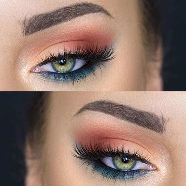 Summer Eye Makeup Look for Green Eyes