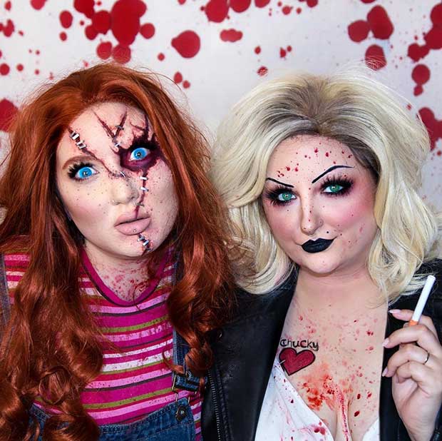 Chucky and Tiffany BFF Costume Idea