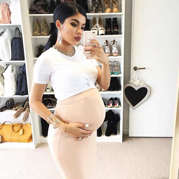 Bodycon Two Piece Pregnancy Outfit