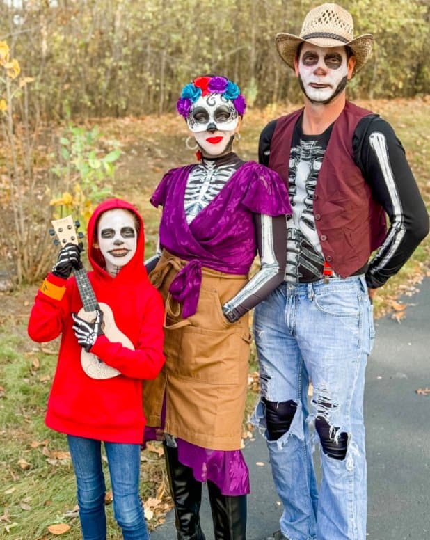 Coco Family Skull Makeup Costumes
