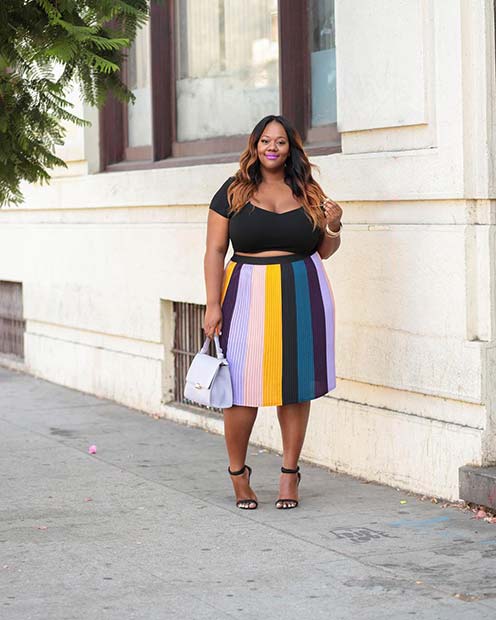 Colorful Stripe Skirt