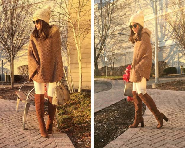 Cozy White and Brown Winter Outfit