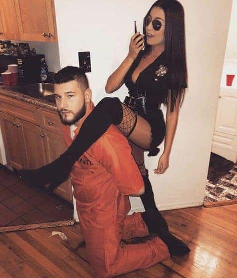 creative diy halloween costumes cop and culprit