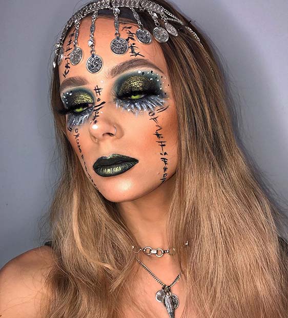 Creepy Fortune Teller Makeup
