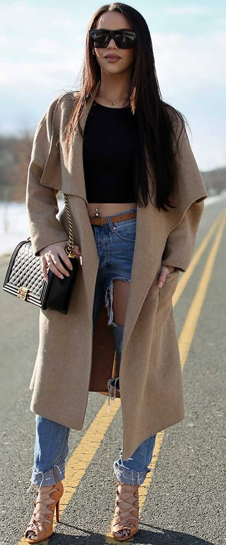 Carli Bybel Crop Top Outfit