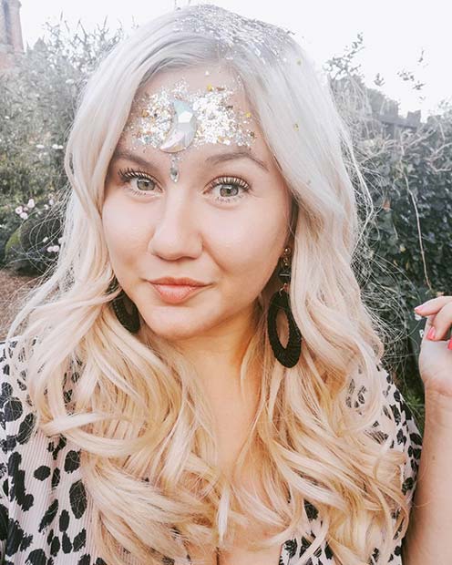 Cute and Glitzy Makeup Idea