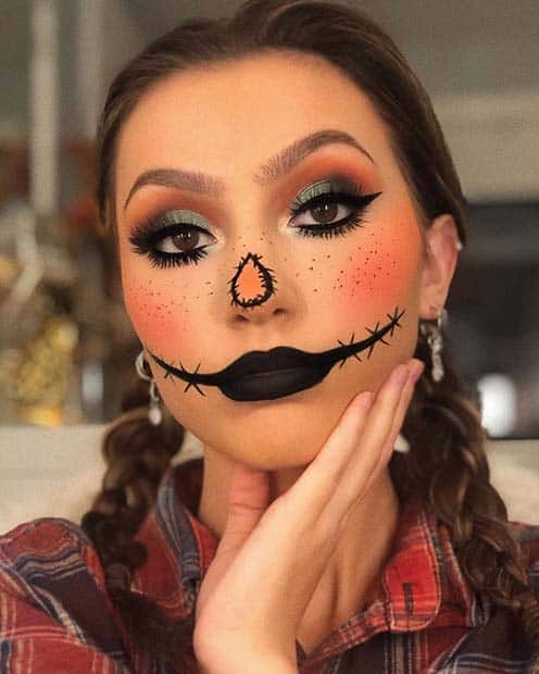 Cute Scarecrow Makeup