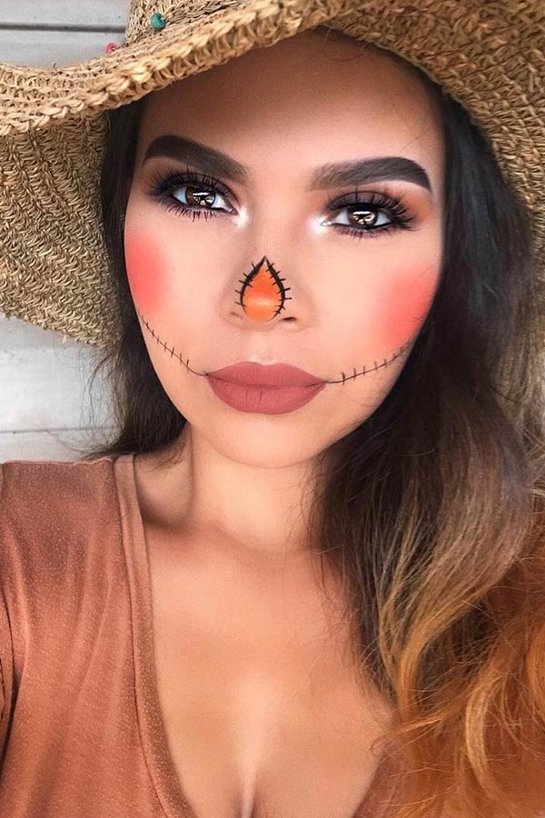 Cute Scarecrow Makeup