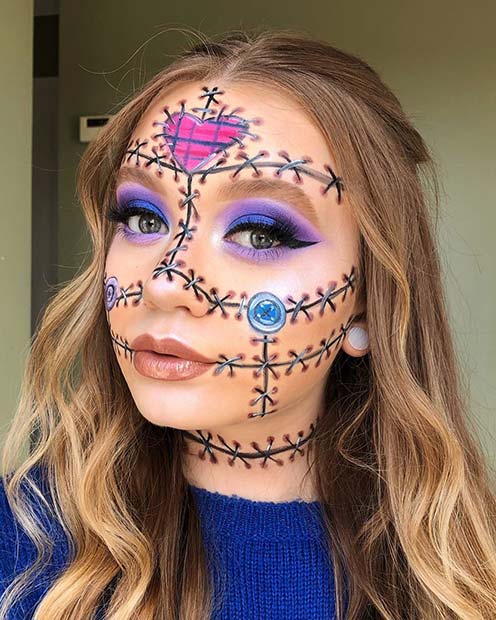 Cute Stitched Makeup