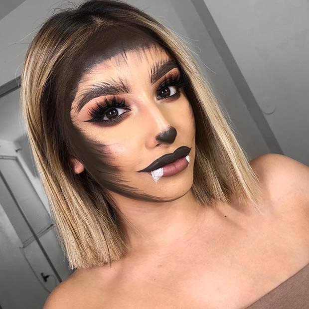 Cute Werewolf Makeup