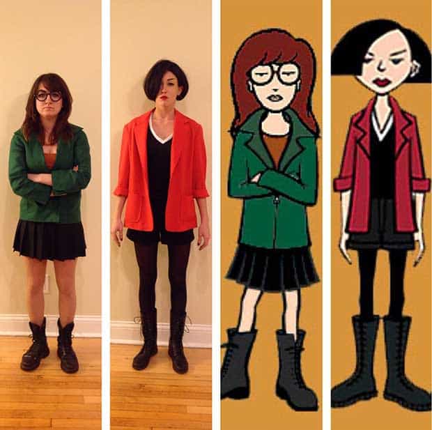 Daria and Jane Easy BFF Halloween Costume