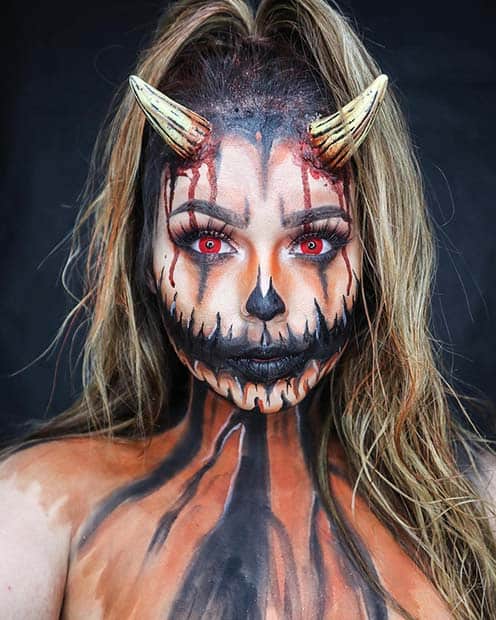 Demon Pumpkin Halloween Costume
