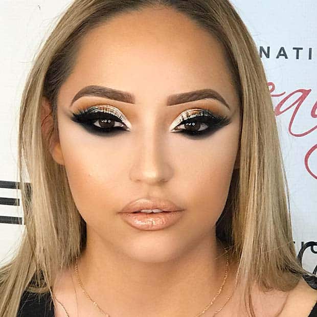 Bold Eye Makeup Idea for Brown Eyes