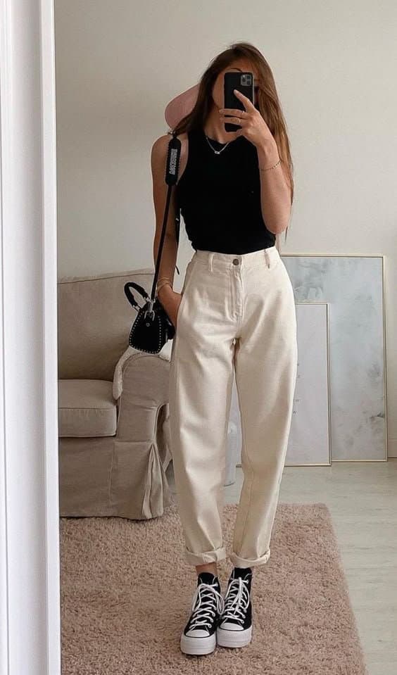 Elegant Contrast with Flair