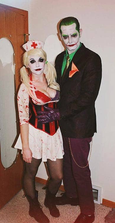 Joker and Harley Quinn Couple Halloween Costume