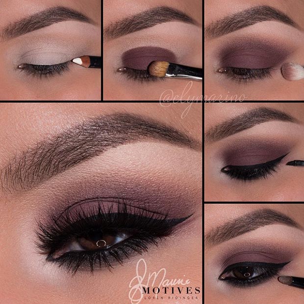 Dark Brown Matte Eye Look