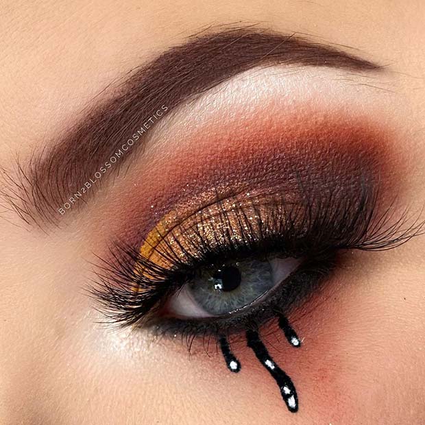 Eye Makeup with Drips