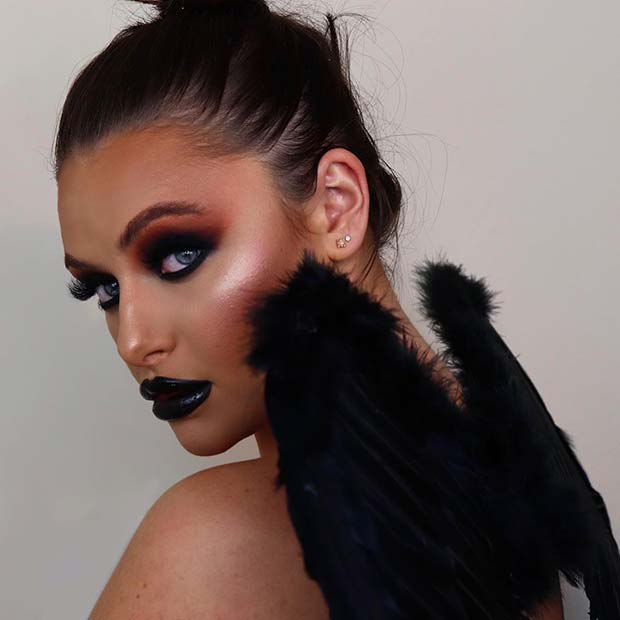 Fallen Angel Halloween Makeup