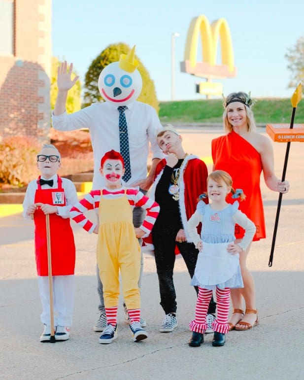 Fast Food Mascot Family Costumes