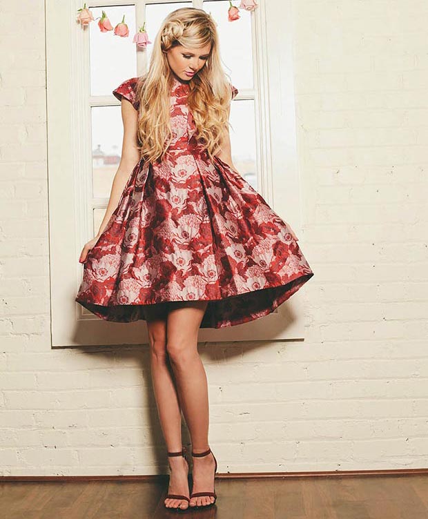 Floral Dress Outfit for Valentines Day