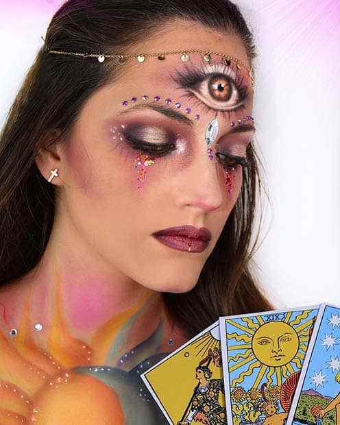 Fortune Teller with Tarot Cards