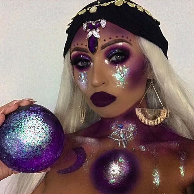 Fortune Teller Halloween Makeup