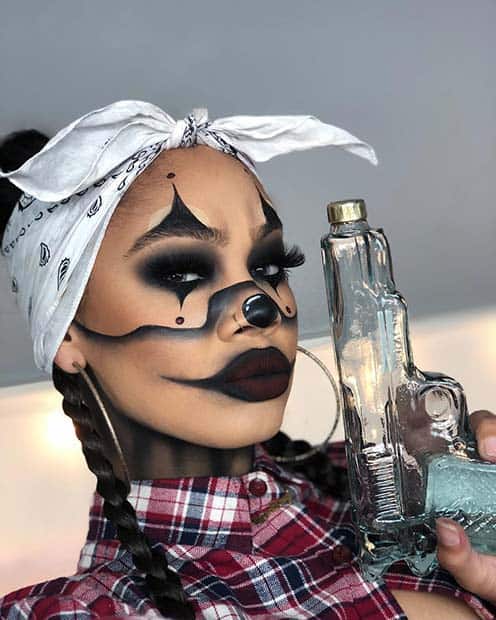 Gangster Clown Makeup and Costume