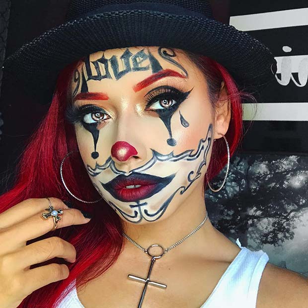Gangster Clown Makeup