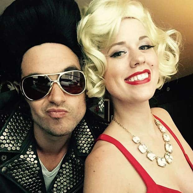 Marilyn Monroe and Elvis Couples Halloween Costume Idea