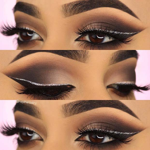 Smokey Eye and Glam Glitter Eyeliner