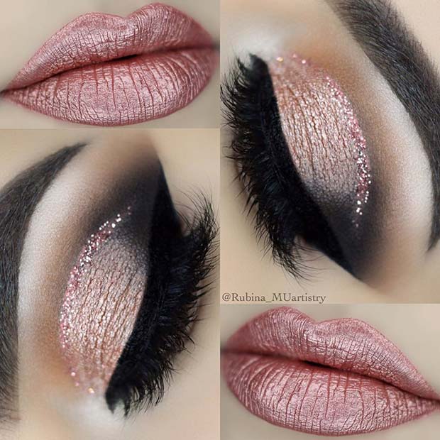 Glam NYE Makeup Idea